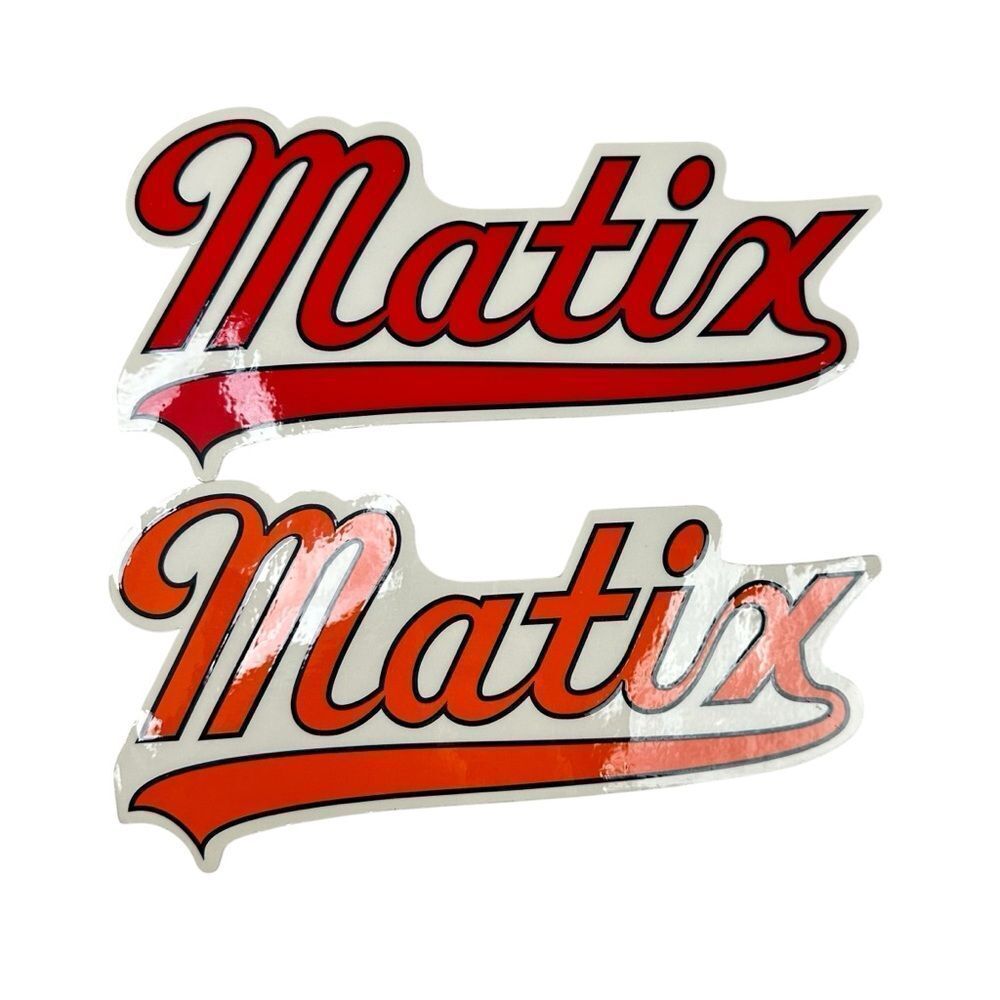 Matix Vintage Sticker Skateboard 90s Clothing Streetwear Lot Of 2 Large Decals